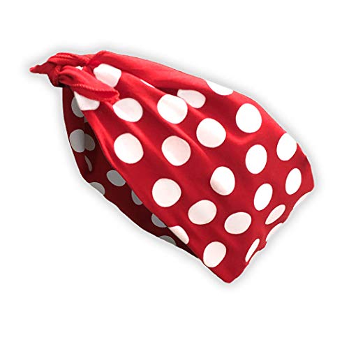 Rosie the Riveter headband bandana, Made in USA, Rosie costume, red and white polka dot - Reg 22x22" Bandana