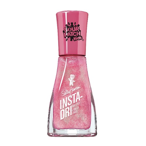 Sally Hansen - Insta-Dri Nail Polish - Sour Patch Kids Collection, 3-in-1 formula with built-in base and top coat for shiny. Dries in 60 seconds - Tropink 761, 9.17 ml (Pack of 1) - Tropink - 761
