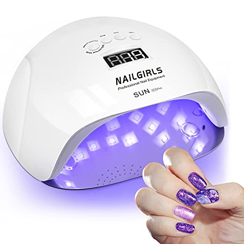 UV Nail Light, NAILGIRLS 150W UV Light for Nails Fast UV LED Nail Lamp Professional Nail Dryer for Gel Polish with 4 Timer Settings, Auto Sensor Curing Lamps for Salon and Home Use