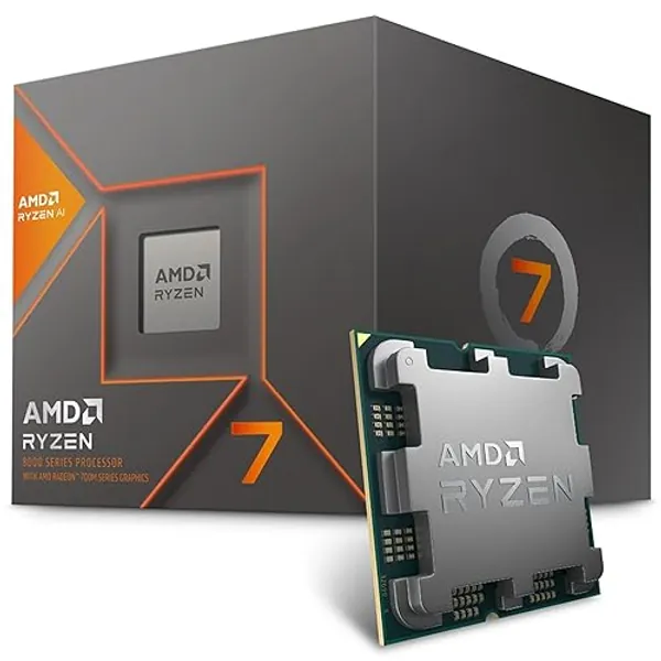 AMD Ryzen 7 8700G Prozessor (intergrierte Radeon Grafik,Ryzen AI, 8 Kerne/16 Threads, 65W DTP, AM5 Sockel, Cache 24MB, Bis zu 5,1Ghz max booth, with wraith stealth Kühler)