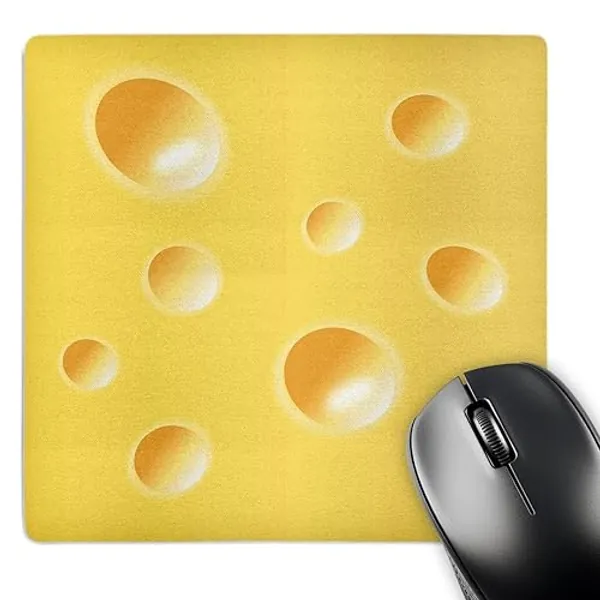 3drose gelb Schweizer Käse Slice Keil Illusion – Fun Silly Skurril – Maus Pad, 8 von 20,3 cm (MP 58371 1)
