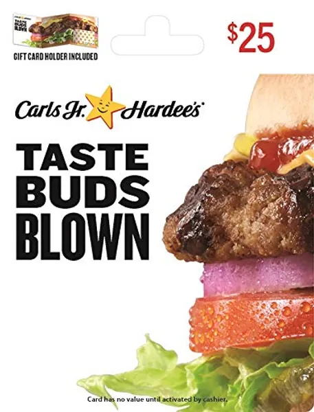 Hardee and Carls Jr Gift Card - 25 Traditional
