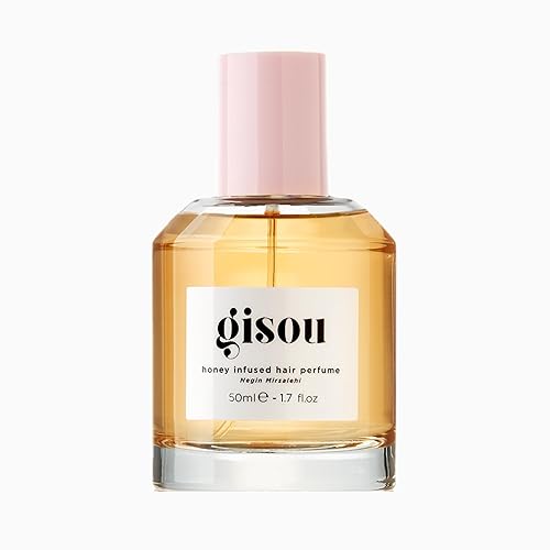 Gisou Honey Infused Hair Perfume, A Delicate Hair Fragrance with Sweet Notes of Honey Blended into Spring Florals, Nourishing and Hydrating Hair Shine Spray (1.7 fl oz) - Wildflower Honey