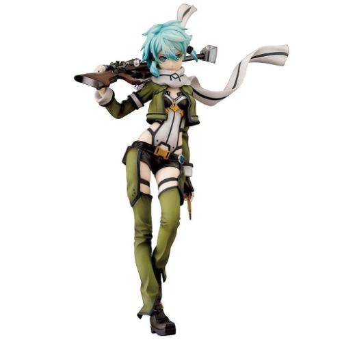 Sword Art Online: Statue de Figurine en PVC à l'échelle 1: 7 - Anime Jolie Fille hautement détaillée Sculpt - Equipé d'armes - Décoration de Bureau d'ordinateur Haute 22cm, en boîte
