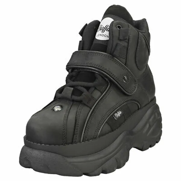 Buffalo 1348-14 2.0 Womens Black Leather Platform Boots  | eBay