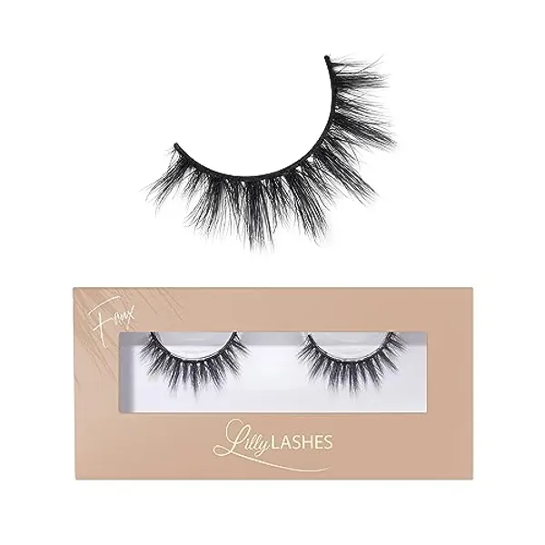 Lilly Lashes Everyday Miami Faux Mink Lashes False Eyelashes Natural Look Faux Wispy Lashes Mink Natural Lashes Short Lashes Round Shaped 13 mm Length Reusable Up to 20 Times
