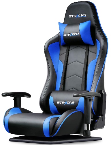 GTRACING GT89 Gaming Chair, 180° Reclining, High Back, Movable Elbow Rests, Includes Headrest Cushion