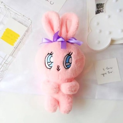 Soft and Cuddly Bunny Plush - Light Pink