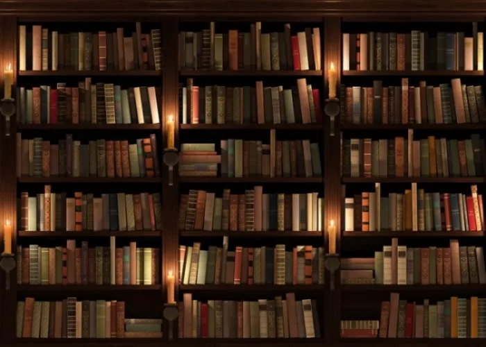 Bookshelf Backdrop 