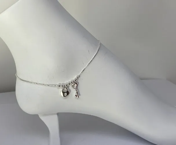 Lock and Key Anklet
