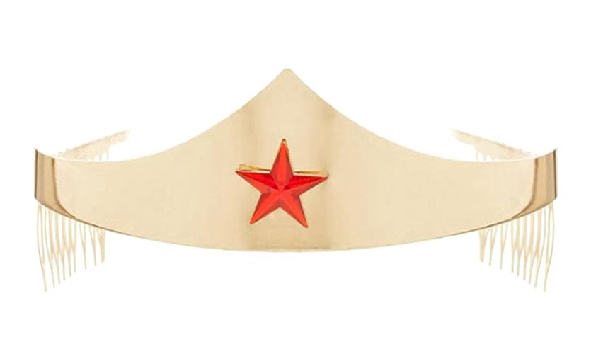 DC Comics Wonder Woman Golden Tiara with Red Gem Star