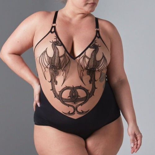 Dracona Bodysuit - Black/Butterscotch | Black/Butterscotch / M