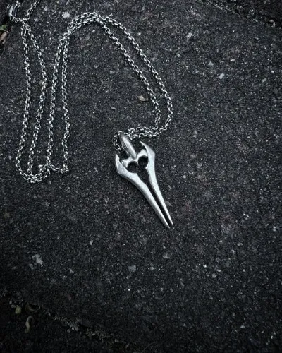 Halo Energy Sword Silver Pendant 
