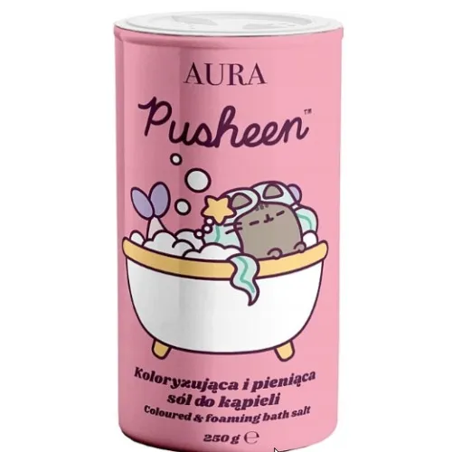 AURA Pusheen Coloured & Foaming Bath Salt 250g