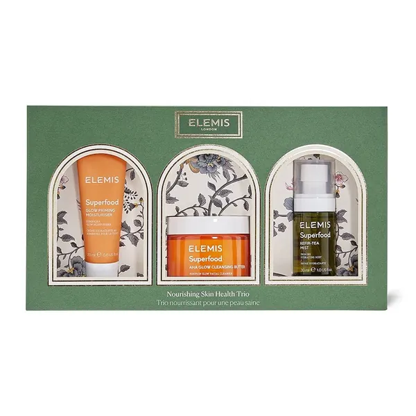 ELEMIS Nourishing Skin Health Trio, Limited Edition Christmas Gift Set, Trio of Nutrient-Rich Superfood Staples to Cleanse, Nourish and Brighten Skin, Christmas Skincare Gifts for a Radiant Glow