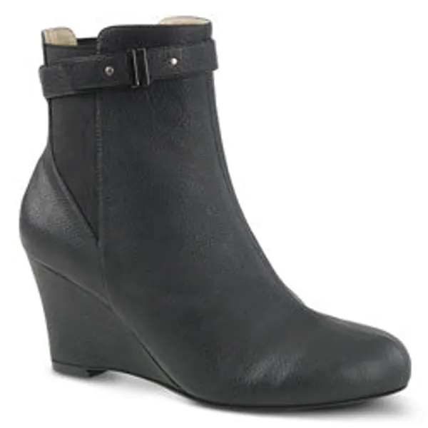 Kimberly-102 | Black Faux Leather / 14