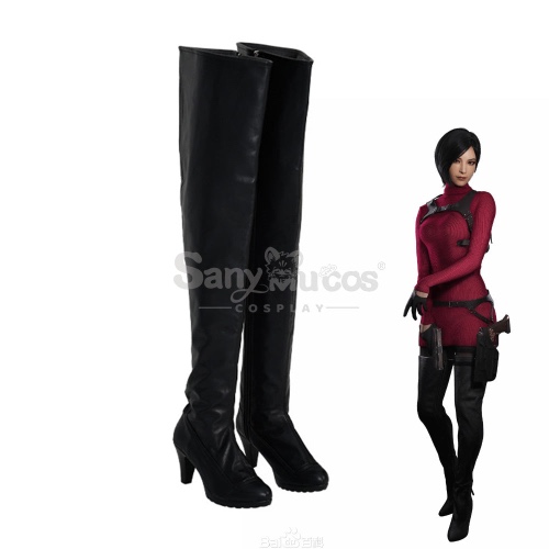 Game Resident Evil 4 Remake Cosplay Ada Wong Sweater Cosplay Shoes - 38