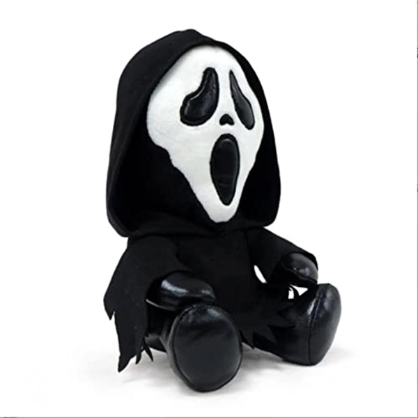 Joyes Scream Ghostface Plüschtier, Monster Horror Plüsch Figur Spielzeug, Trager ist Hier, Terror Ghostface Gefüllte Spielzeug *33* (Color : Black, Size : 17cm)