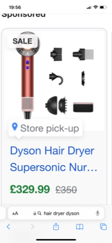 Dyson hair dryer 