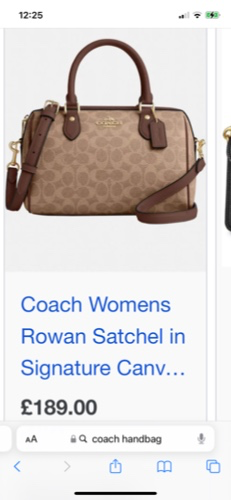Coach handbag 