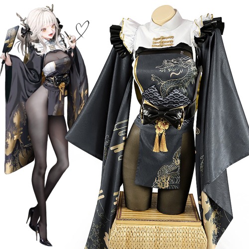 Goddess of Victory: Nikke Blanc White Rabbit Sexy Kimono Cosplay Costume | M