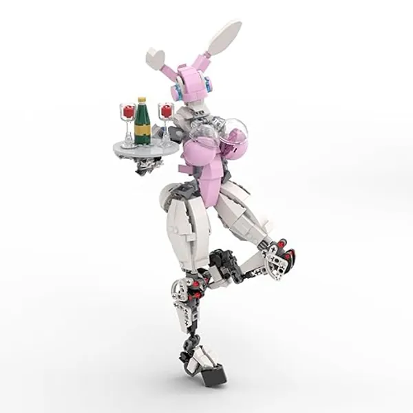 IVVTNHZ Bunny Girl Building Block Set, Bunny Girl Figure Creative Toy Hand Made Collection, Suitable for Friends Boys Girls (468 Pieces)