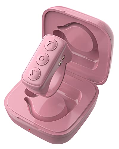 TikTok Remote Control Kindle App Page Turner, Bluetooth Camera Video Recording Remote, TIK Tok Scrolling Ring for iPhone, iPad, iOS, Android - Pink - Pink