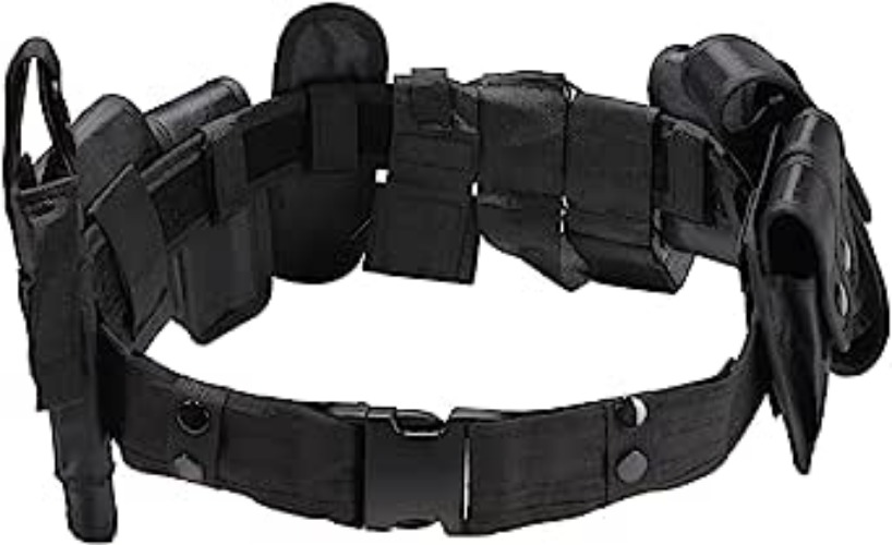 FLKQC Black Law Enforcement Modular Equipment System Security Military Tactical Duty Utility Belt