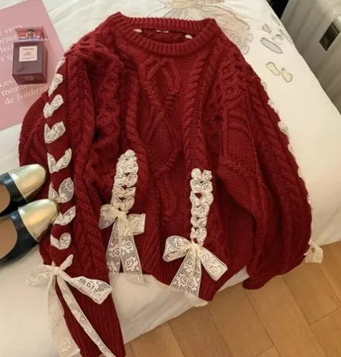 Suéter rojo para Yafi