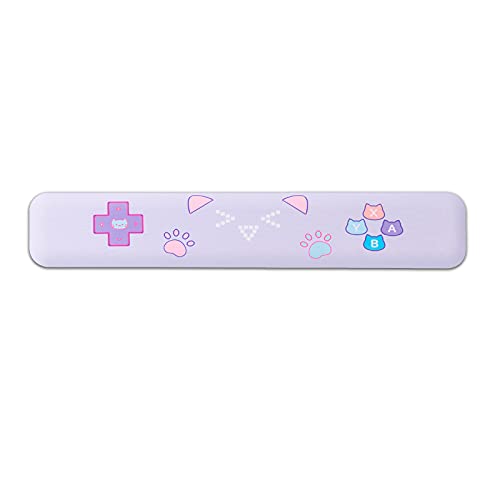 U Core Cute Cat Keyboard & Mouse Wrist Rest- Enlarge Memory Foam Mouse Wrist Rest- Non-Slip Rubber Base Wrist Support for Gaming, Writing, or Home Office Work
