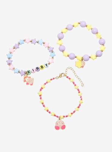 Kirby Pastel Star Bead Bracelet Set