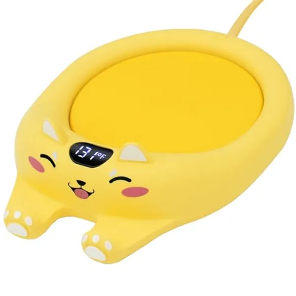 PUSEE Mug Warmer,Coffee Warmer for Desk Candle Warmer Auto Shut Off,Coffee Cup Warmer with 3 Temp Settings,Electric Beverage Warmer Plate for Coffee,Tea,Water Milk and Cocoa(Not Include Cup)