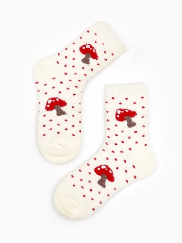 Mushroom Pattern Socks