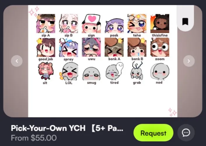 [YCH] 5+ Pack Emotes