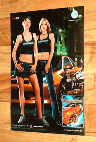 2003 Need for Speed Underground GameCube Xbox PS2 Very Rare Vintage Poster 42x28  | eBay