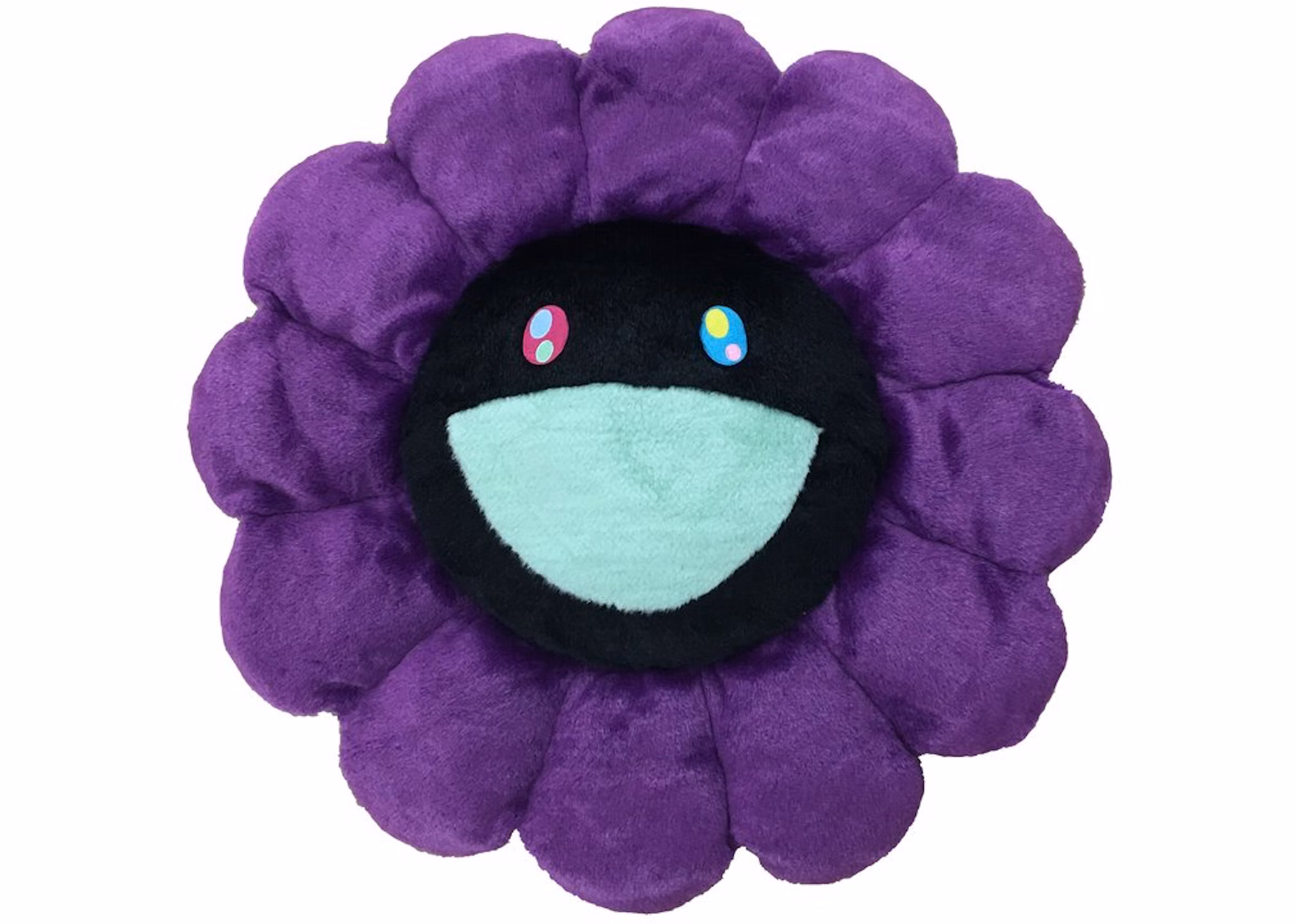 Takashi Murakami Flower Plush 30CM Purple/Black