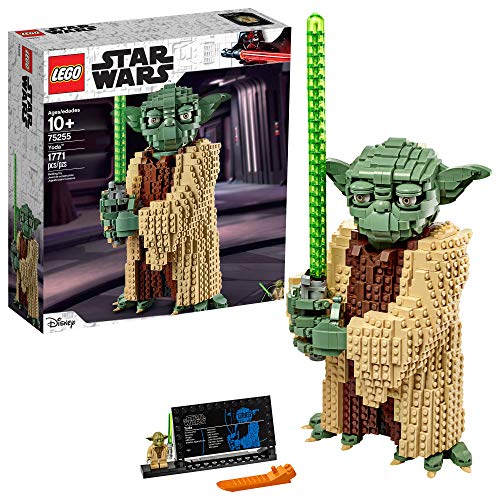LEGO Star Wars: Attack of The Clones Yoda 75255 Yoda Building Model and Collectible Minifigure with Lightsaber (1,771 Pieces) - Standard