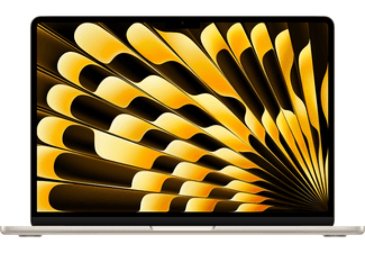 APPLE MacBook Air 2024 13,6" Liquid Retina csillagfény Apple M3(8C/8C)/8GB/256GB (mrxt3mg/a)