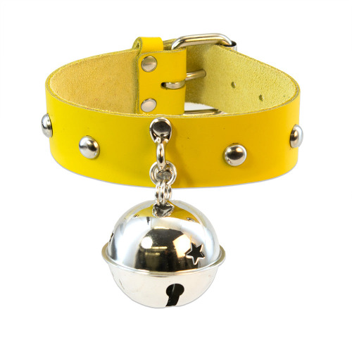 Big Kitty Bell Collar | Yellow / One Size: 13"-16"