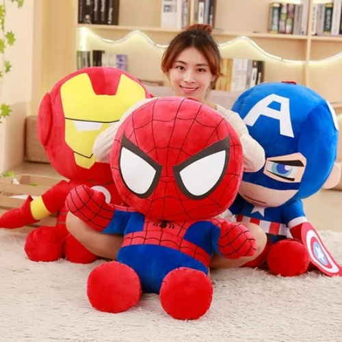 27/40cm Marvel Avengers Soft Stuffed Captain America Iron Man Spiderman Plush Toys Movie Dolls Christmas Gifts for Kids Boys