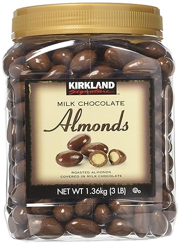 Kirkland Signature Milk Chocolate Roasted Almonds, 1 Pack - Chocolate - 48 Ounce
