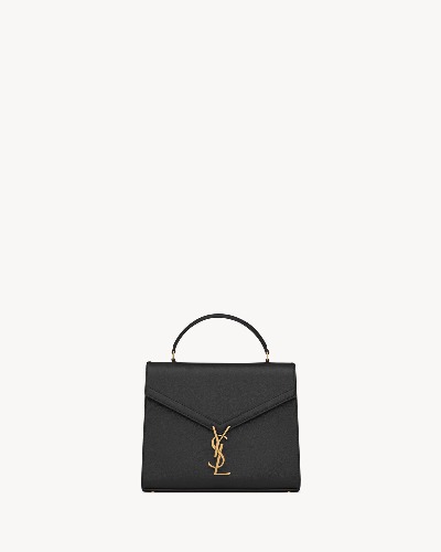 CASSANDRA Medium top handle bag in grain de poudre embossed leather | Saint Laurent | YSL.com