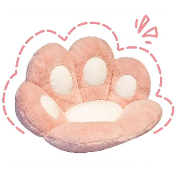 Assletes Cat Paw Cushion- Kawaii Cozy Cute Seat Cushion, Cat Paw Shape Lazy Sofa Office Chair Cushion,Office Cozy Warm Seat Pillow,Plush Sofa Cushion Home Decoration