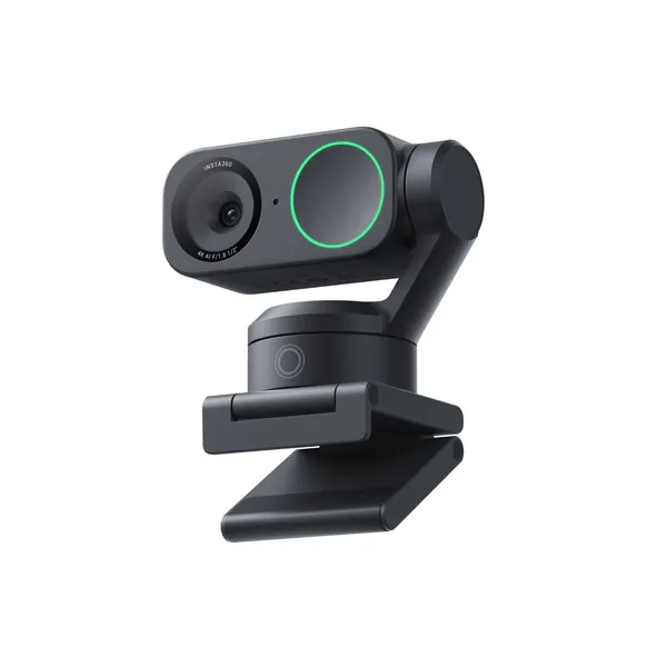 Insta360 Link 2 - 4K webcam voor pc/Mac, sensor 1/2 inch, AI-tracking, HDR, ruisonderdrukkende microfoon, gebarenbediening, voor streaming, videogesprekken via zoom, teams, twitch & meer