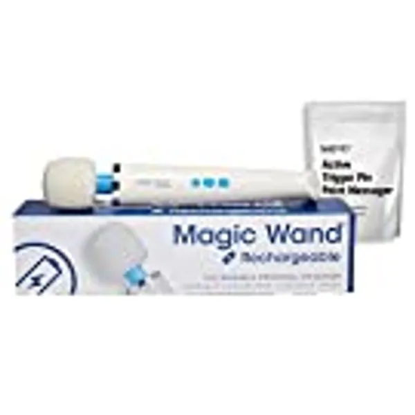 Vibratex Original Magic Wand Rechargeable Cordless HV-270 with Free IntiMD Active Personal Trigger Pin Point Massager
