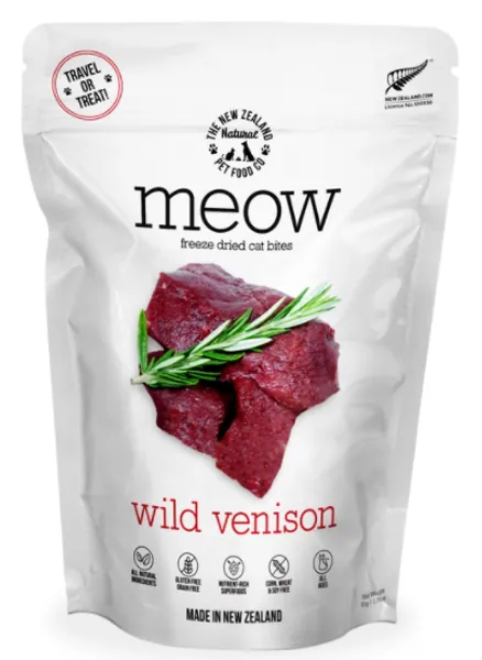 Pack of 2 - Meow Wild Venison Cat Treats 50g