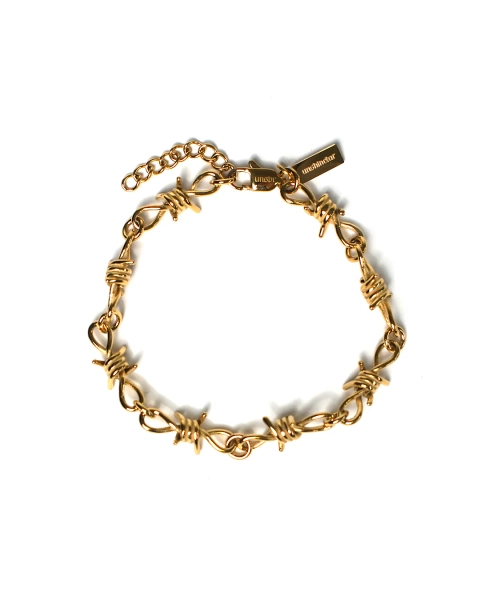 Barbed Wire Bracelet (Gold)