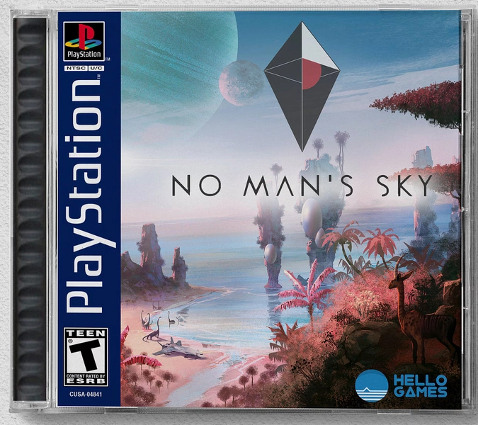 No Man's Sky (PS4) Custom PS1 Inspired Case
