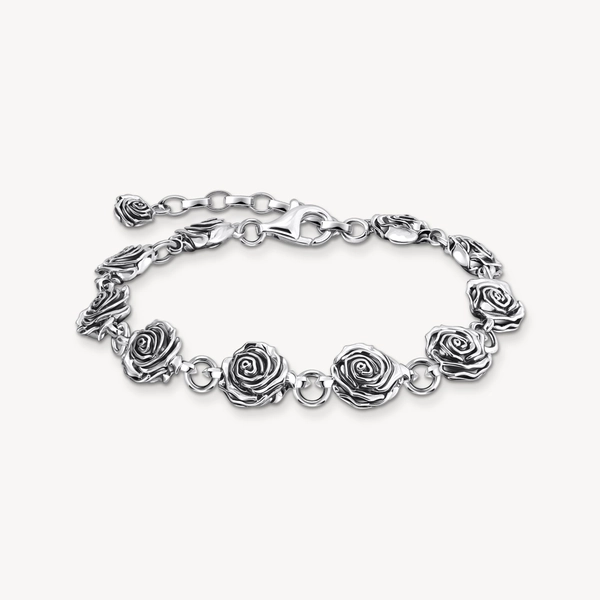 Bracelets Midnight Rose argenté