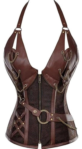 Alivila.Y Fashion Womens Steel Boned Retro Goth Steampunk Corset